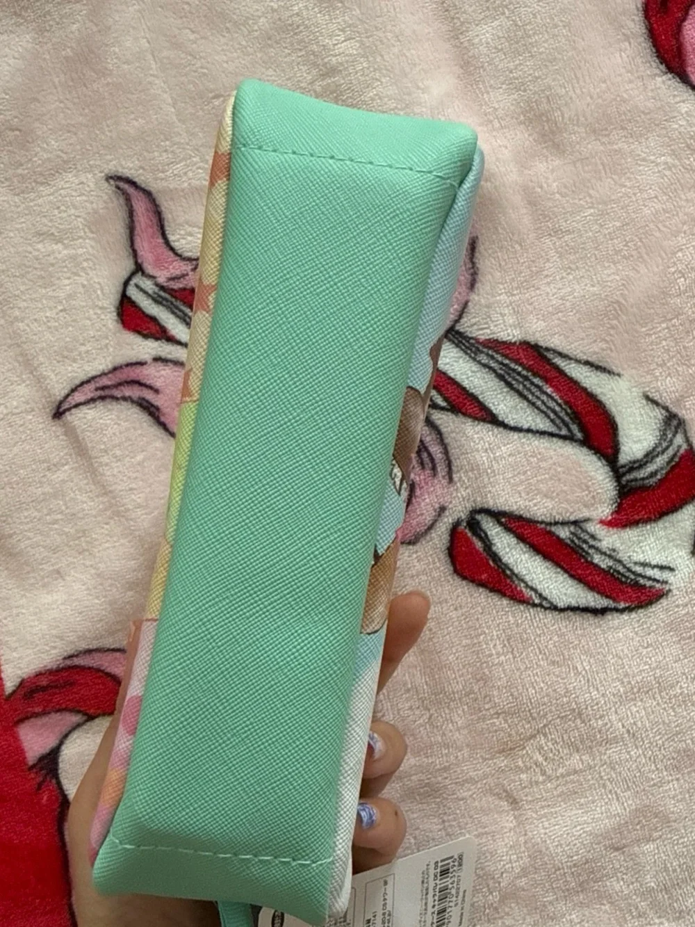 NWT Japan Disney Chip and Dale green pencil case pouch